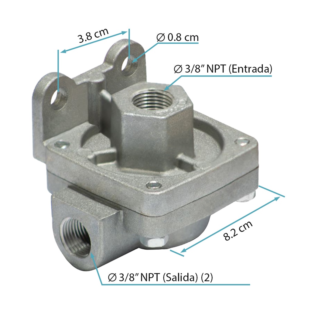 [170.229859] Valvula rapida QR-1C espiche P.3/8-S.3/8