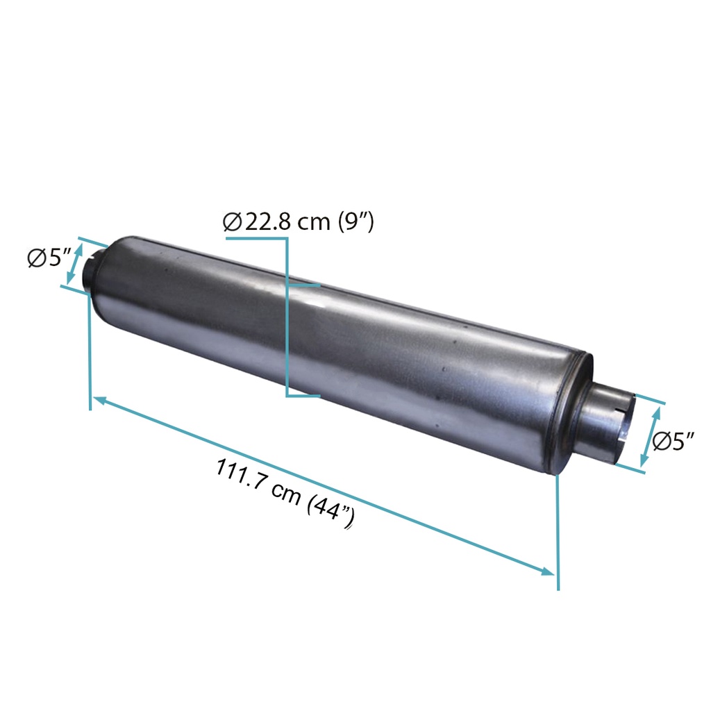 Muffler/Silenciador escape 5x9x44 Hembra