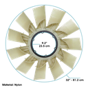 Ventilador CXU VISION MP8 11 aspas 32"