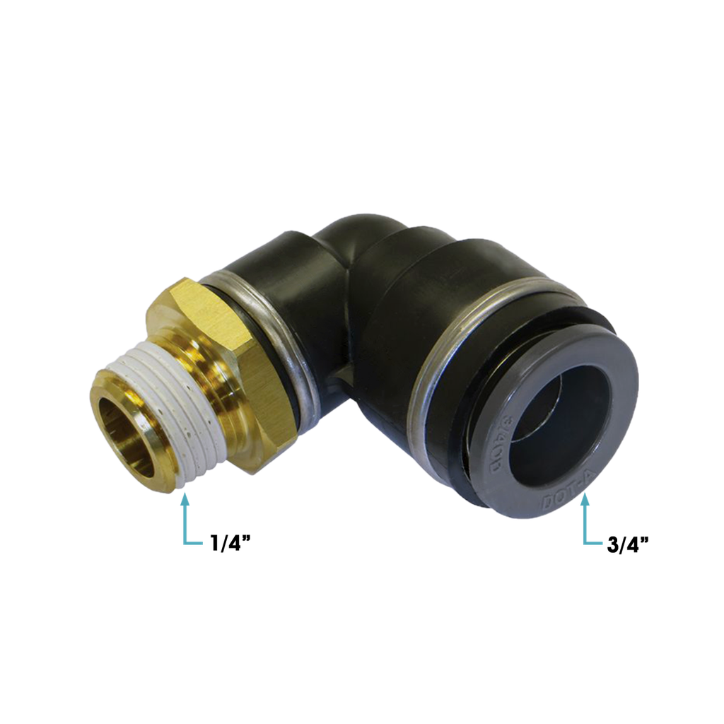 Conex rapida codo 1/2" macho 90º x 3/4"