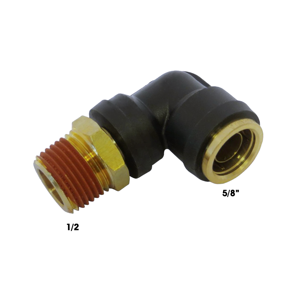 Conex rapida codo 1/2" macho 90º x 5/8"