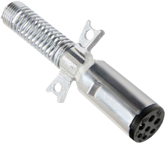 Conector macho electrico chuto-remolque