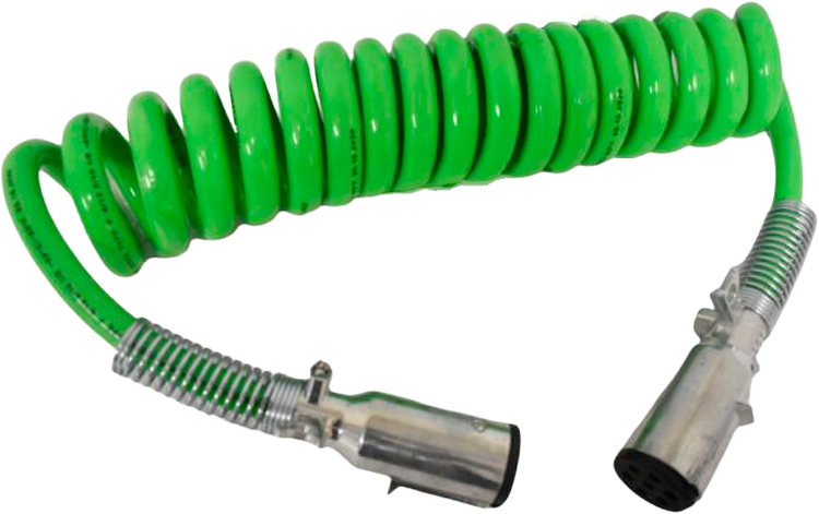 Cable espiral electrico 7 vias 12 ft