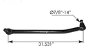 Barra Dirección Corta 31,53"L CL-120, Columbia 1997-2007