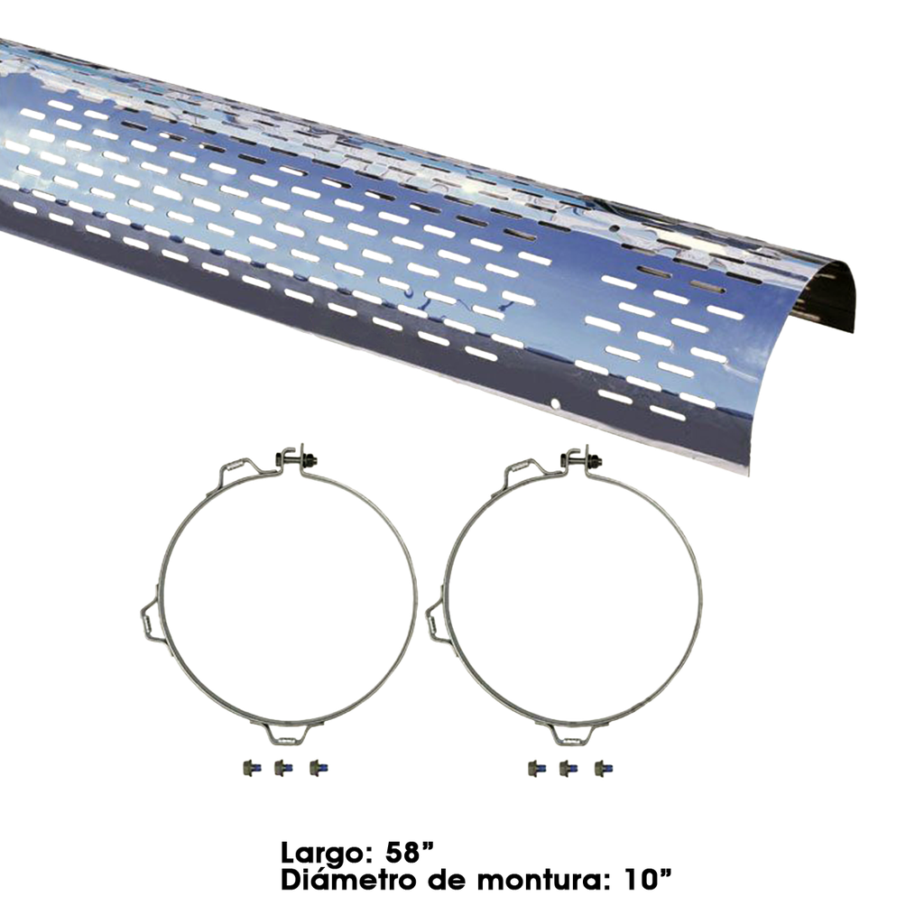 Protector vertical escape 10" 180 grados