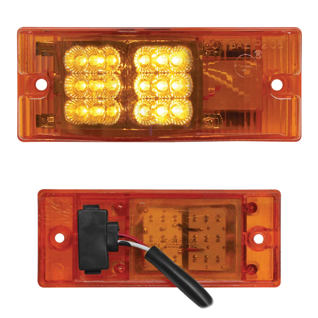 Lámpara Tipo 18 LED intermitente lateral Color Ámbar Mack Vision
