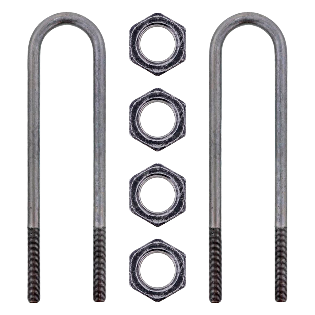 Abrazadera U ancho Ancho 3"- Largo 15" - 4" Rosca de 1/4  Mack CH / Vision