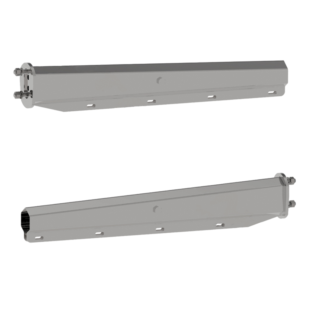 Kit Soportes Guardabarros De Acero Inoxidable 30"L