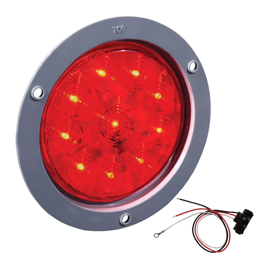 KitLampara redonda Roja LED de Tornillo