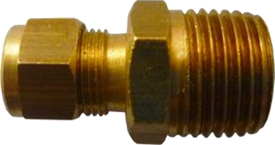 Conex. Bronce Conec. Recto 1/4x1/4