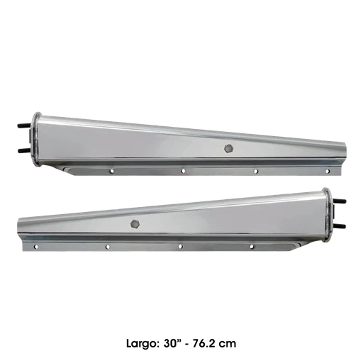 [562.490C] Kit Soportes De Guardabarros Cromado 30"L