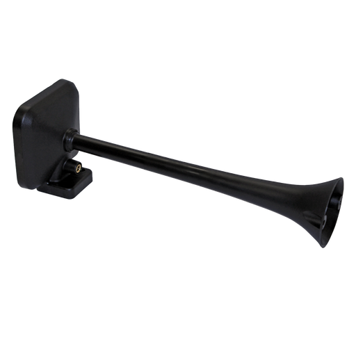 [562.H00293ASOE] Bocina / Corneta De Aire Camión Plástica Negra de 14,37"Largo y 105 Db a 133 Db