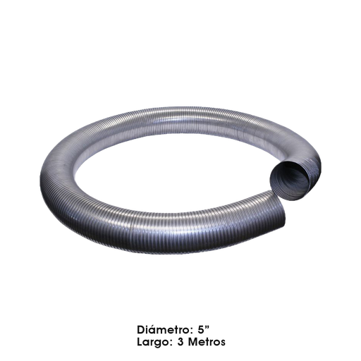 [562.U7250-10SS] Flexible Tubo escape 5in X 10ft 409SS