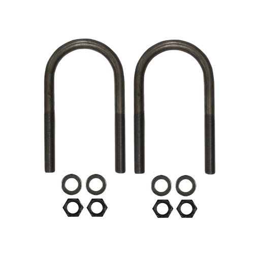 [AUBK8154-083] Abrazadera U Delantera ancho 4" - Largo 8.5" - 4" Rosca de 3/4  Freightliner Mack