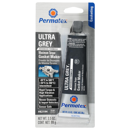 [PERMATEX-82194] Silicone Gris ultra rigido 3,5 oz