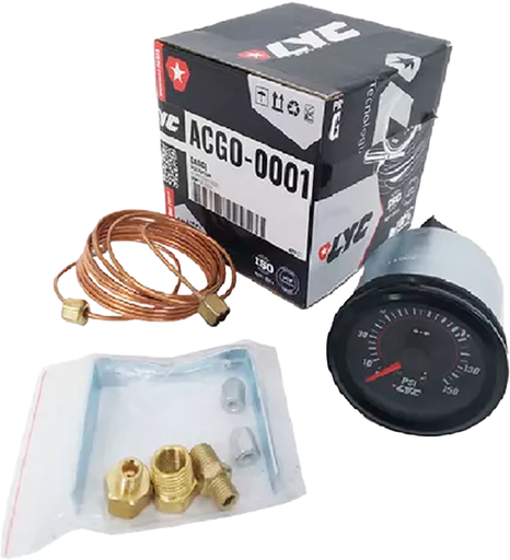 [ACGO-0001] Manómetro Mecánico Presión de Aceite 0-150 psi Ø 2-1/8