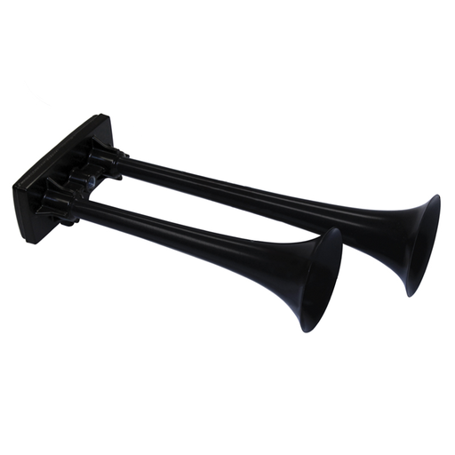 [562.H00640ROE] Bocina de aire doble Hadley Bully Negra