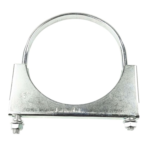 [S-25034] Abrazadera de escape tipo U fina De 5" Cromada